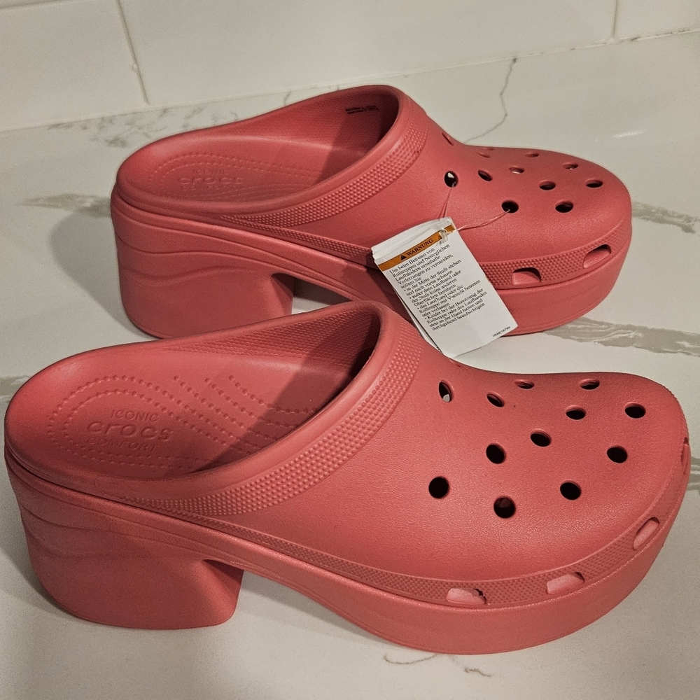 NWT CROCS Siren Platform Clogs